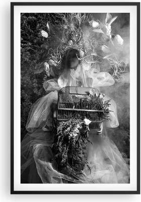 Produktbild von Gerahmtes Poster - Schwarzer Rahmen - Retro Vintage Frau - 61x91,5 cm - Wand Bild - Wanddeko - Wandbilder - Kunstposter - Wandposter - Bilderrahmen - Bilder - Kunstdruck - P2BPA61x91-4940