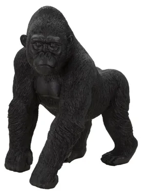 Immagine prodotto di Scultura Gorilla Black decorativo in resina nera