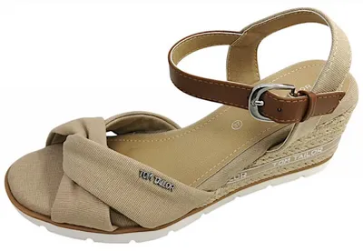 Image de Tom Tailor - Sandales pour femmes, couleur beige, style décontracté