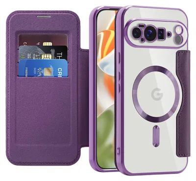 Zdjęcie produktu dla Techsuit SmartMag Case etui książkowe do Google Pixel 10 Pro XL - fioletowe