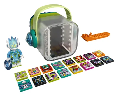Produktbild von LEGO 43104 VIDIYO Alien DJ BeatBox Music Video Maker Musik Spielzeug für Kinder, AR Set App mit Minifigur
