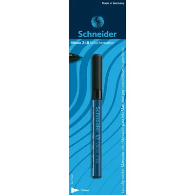 Produktbild von Schneider Schreibgeräte Maxx 248, Schwarz, Rundspitze, Schwarz, Blau, 1 mm, 10 Stück(e), Xylol, Toluol