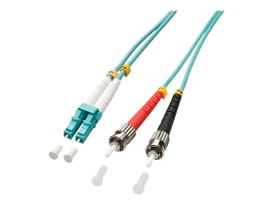 Productafbeelding van Lindy 46383, dubbelkern glasvezelkabel (LWL), LC/ST connector, OM3, 5m, 50/125æm, multimode