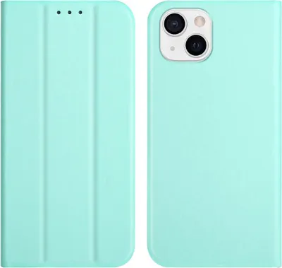 Produktbild von König Design Hülle kompatibel mit Apple iPhone 13 Kunstleder Handyhülle - Handy Case Grün
