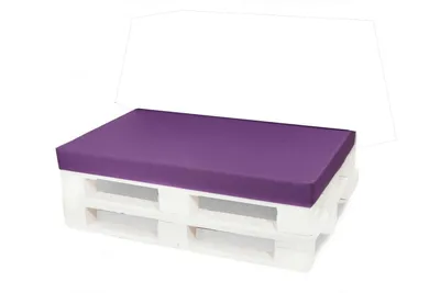 Image de Coussin de palette 120x60cm| Coussin de sol enfants| Coussin de palette Euro| Coussin de palette extérieur violet| Balcon avec coussin de sol