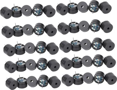 Zdjęcie produktu dla 50 sztuk pasywnych brzęczyków, typ elektromagnetyczny, 16 omów, AC 2 kHz, 3 V/5 V/9 V/12 V Brzęczyk