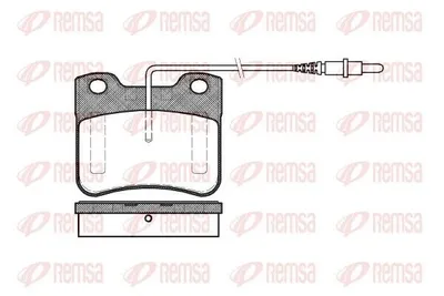Produktbild von REMSA Bremsbeläge Satz Vorne Bremsklötze passend für PEUGEOT 106 II Schrägheck (1A, 1C) 0247.24