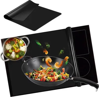 Image de Cache pour plaque à induction, résistant à la chaleur, 52 x 78 cm, en silicone