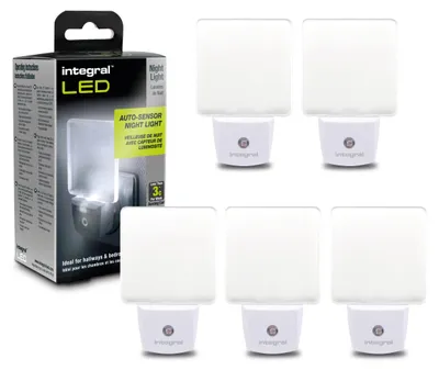 Obrázok produktu pre Integrované LED nočné svetlo do zásuvky s senzorom súmraku | Automatické zapnutie/vypnutie