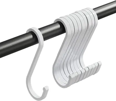 Immagine prodotto di Ganci metallici, bianchi, 20 pezzi, robusti, adatti per cucina e bagno