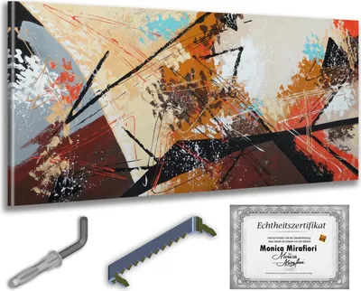 Immagine prodotto di Monica Mirafiori I 100% DIPINTO A MANO I Pittura "Destino" 140x70cm | Pittura dipinta a mano | Pittura acrilica | Pittura acrilica molto grande I Arte moderna I Quadri d'arte