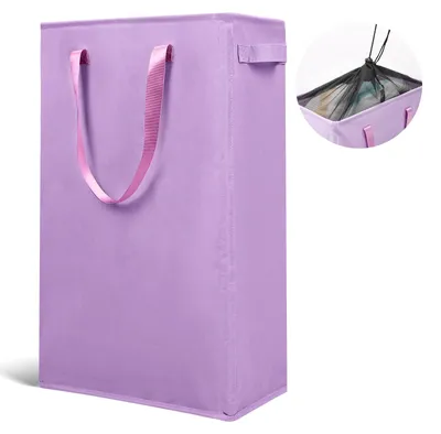 Produktbild von Odonata, schmaler Wäschekorb mit Griffen, faltbar, 45 L, schlanker Wäschesammler