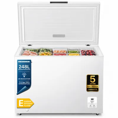 Produktbild von Heinner HCF-HS248EE++, 248 l, 11,2 kg/24h, 40 dB, E, Weiß