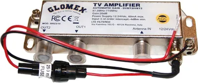 Zdjęcie produktu dla Wzmacniacz Glomex 50023/14 12-24 V srebrny Srebrny Jeden rozmiar