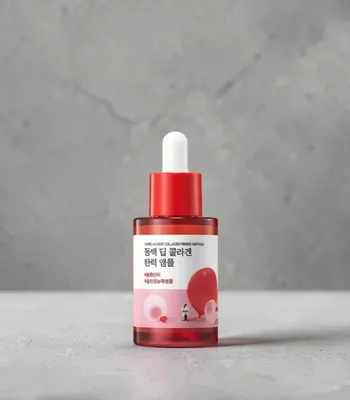 Obrázek produktu pro Round Lab - Camellia Deep Collagen Firming Ampoule - Kolagenová ampule pro pevnější pleť 30ml