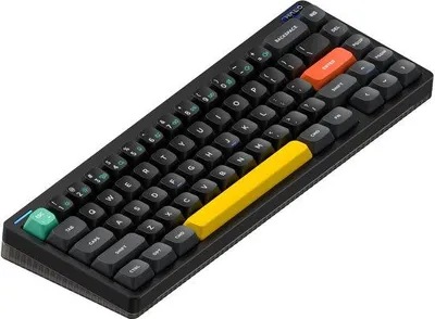 Productafbeelding van Draadloos mechanisch toetsenbord met PBT-toetsdoppen, 65% hot-swappable, aangepast gamingtoetsenbord, compatibel met /, RGB-achtergrondverlichting, pakkingstructuur