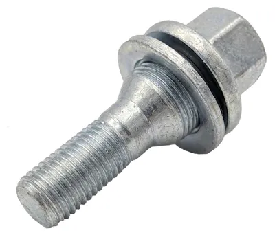 Imagen del producto de 1 tornillo de rueda M12x1.25 de 51 mm, con cabeza plana, color plateado, compatible con Opel Astra L, Astra L Sports Tourer, Combo E, Combo E 4x4, Combo E Life, Combo E Tour y Corsa F
