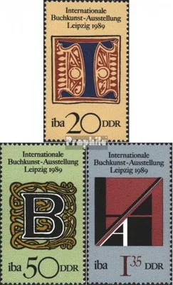 Produktbild von Briefmarken DDR 1989 Mi 3245-3247 (kompl.Ausgabe) gestempelt Internationale Buchkunstausstellung