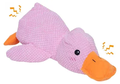 Produktbild von Beruhigende Enten-Hundespielzeuge, emotionale Unterstützung, unzerstörbare, gefüllte Plüsch-Hundespielzeuge, widerstandsfähig gegen aggressives Kauen, Quetsch-Hundespielzeuge, interaktive Hundespielzeuge für drinnen und draußen