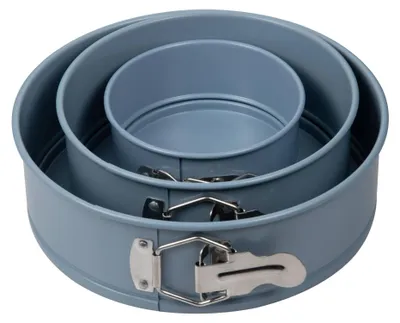 3 runde Backformen Ø 12/18/22 cm, antihaftbeschichtet