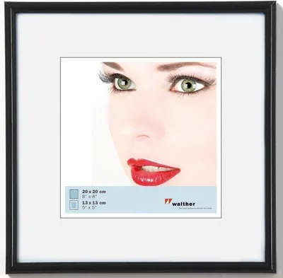 Image de Cadre en plastique noir 20 x 20 cm, style moderne