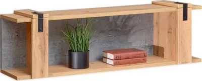 Immagine prodotto di Mensola sospesa NIXON - rovere / cemento