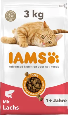 Imagen del producto de Alimento seco IAMS para gatos de 1 a 6 años, sabor salmón, 3 kg