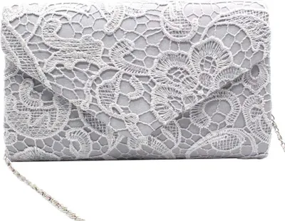Image de Dentelle Sac à bandoulière Sac en tissu Femme Chaîne Sac à main pour fête Mariage