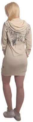 Produktbild von Yakuza Damen Rood Lite Hoodie Kleid, Whitecap Gray, L