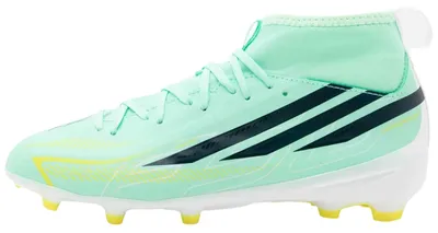 Produktbild von Fußballschuhe Adidas F50 Hyperfast League Mid FG "Pulse Mint / Night Navy / Solar Lemon" für Kinder