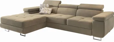 Produktbild von Masseno Ecksofa ELMA L-S mit Schlaffunktion L-Form, Sofa mit Bettkasten, Wohnzimmersofa, Couch, Soffa, Bettsofa, Couchgarnitur- Creme, MONOLITH 04