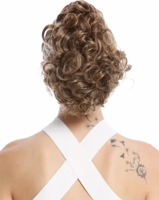 Produktbild von WIG ME UP Zopf Pferdeschwanz Voluminös Gelockt Kurz Goldbraun MKB-22-V-14