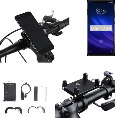 Produktbild von K-S-Trade Handyhalterung für das Fahrrad kompatibel mit Xiaomi Mi 8 Pro Halter Lenkstange Fahrradhalterung Motorrad Bike Mount Befestigung Smartphone