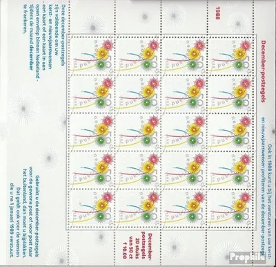 Produktbild von Briefmarken Niederlande 1988 Mi 1356Klb Kleinbogen (kompl.Ausg.) postfrisch Dezembermarke