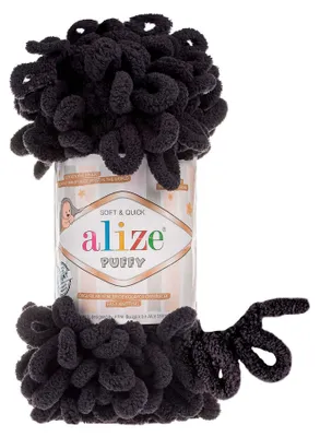 Produktbild von Alize Puffy Strickgarn 100% Mikropolyester, Stricken ohne Nadeln, Farbe 1060