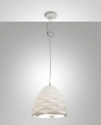 Image de Suspension Duchessa en métal et céramique blanche Ø300 mm, douille E27 40 W, compatible Smart Luce, classe 1, design élégant