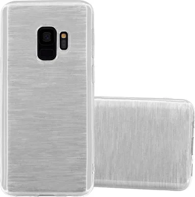 Produktbild von Cadorabo Hülle für Samsung Galaxy S9 Schutz Hülle in Silber Schutzhülle TPU Silikon Etui Case Cover