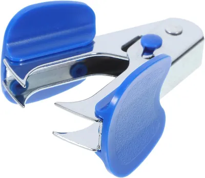 Productafbeelding van Nietmachineverwijderaar - Ontnieter Nagelverwijderaar - Documenten Snel Ontnieten - Ergonomisch Ontwerp - 5.6X3.2X2.7CM - Blauw
