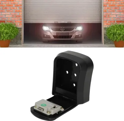 Produktbild von Wandmontierte Schlüsselbox mit 4-stelligem Code - 5 Schlüssel - schwarz