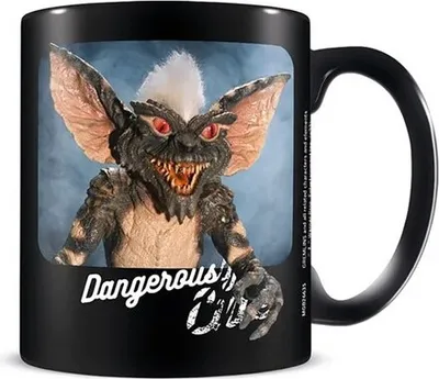 Obrázek produktu pro Gremlins - hrnek na kávu "Dangerously Cute" PM3688 (jedna velikost) (černá/bílá/modrá)