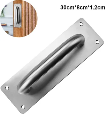 Produktbild von Türgriff,mit,Platte,Heavy,Duty,Edelstahl,Pull,Push,Türgriffe,mit,Rückplatte,Torgriff,Wc,Türgriffplatte,Holzschrank,Schrank