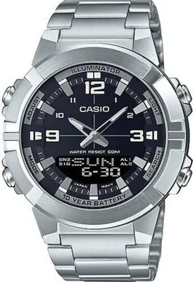 Produktbild von Casio ty532390 Herrenuhr, Edelstahl, Analog, 44 mm Gehäuse, 50 m Wasserdichtigkeit