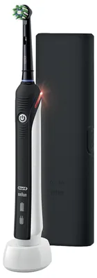 Image de Oral-B | Brosse à dents électrique - Pro2 Clean & Protect - Noir - Nettoyage professionnel - Avec étui