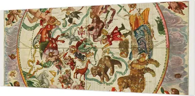 Produktbild von Wandtapete - Dekorative Tapete für Wohnzimmer- Tapetenfolie für Wanddekoration - 208x146 cm - Sternenkompositionen