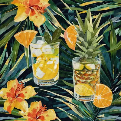 Produktbild von OUTDOOR DEKOSTOFFE OXFORD - Motiv Cocktail | DX8474