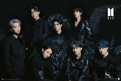 Produktbild von BTS Poster Black Wings 91,5 x 61 cm