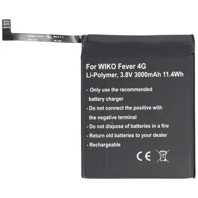 Image de Batterie adaptée à Wiko Fever, FEVER 4G batterie TLP15J15