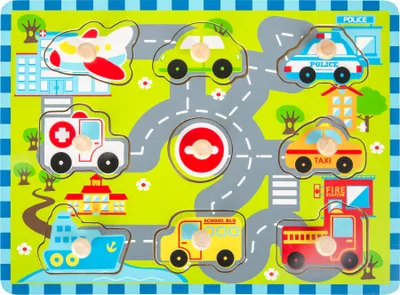 Immagine prodotto di Puzzle Small Foot 10505 Traffico urbano, 9 pezzi (1 set)