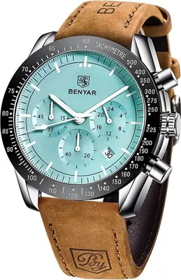 Obrázek produktu pro pánské hodinky chronograf quartz hodinky muži datum kalendář vodotěsné náramkové hodinky muži sportovní s modrým/černým ciferníkem elegantní