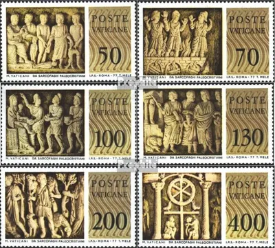 Produktbild von Briefmarken Vatikanstadt 1977 Mi 711-716 (kompl.Ausg.) postfrisch Sarkophage